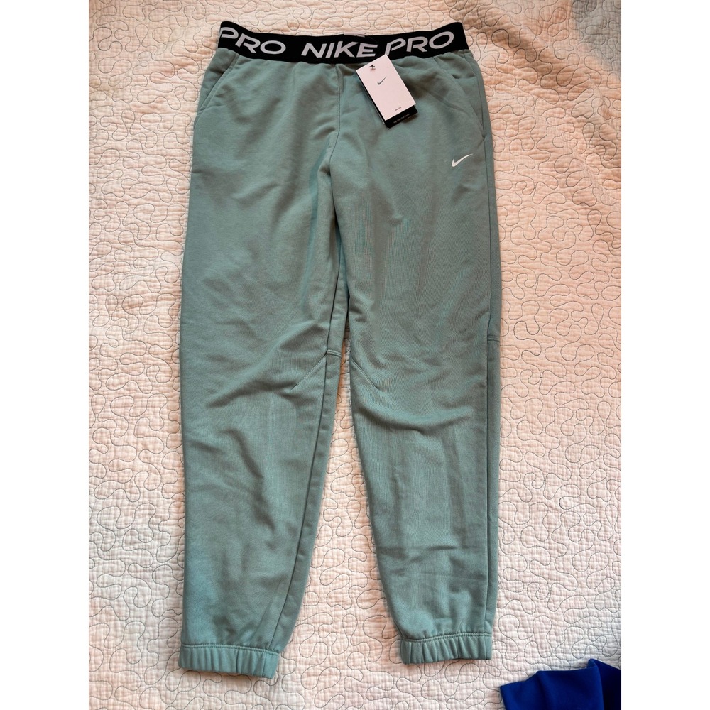 Nike Pro Girls Training Joggers Sage Green Pants Size XL